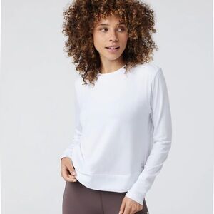 Vuori Daydream Crew White Long sleeve shirt BNWT